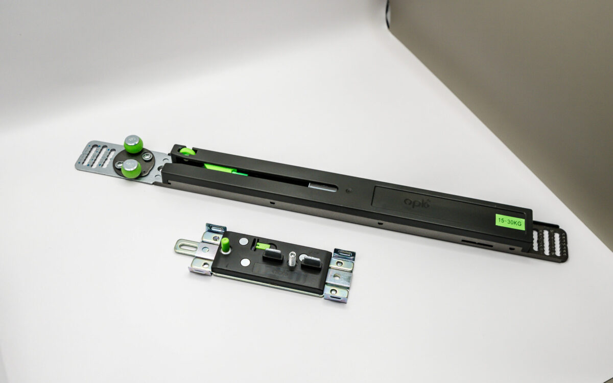 Soft Close Mechanism hardware used in Interior Door Systems sliding doors