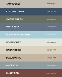 15 new foil swatches for our hinged wardrobe doors