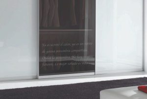 Decorative Glass sliding wardrobe doors
