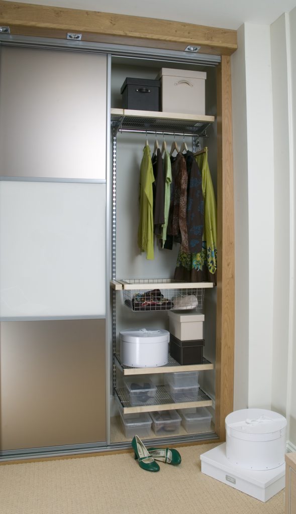 Sliding wardrobe door solutions for compact and small rooms