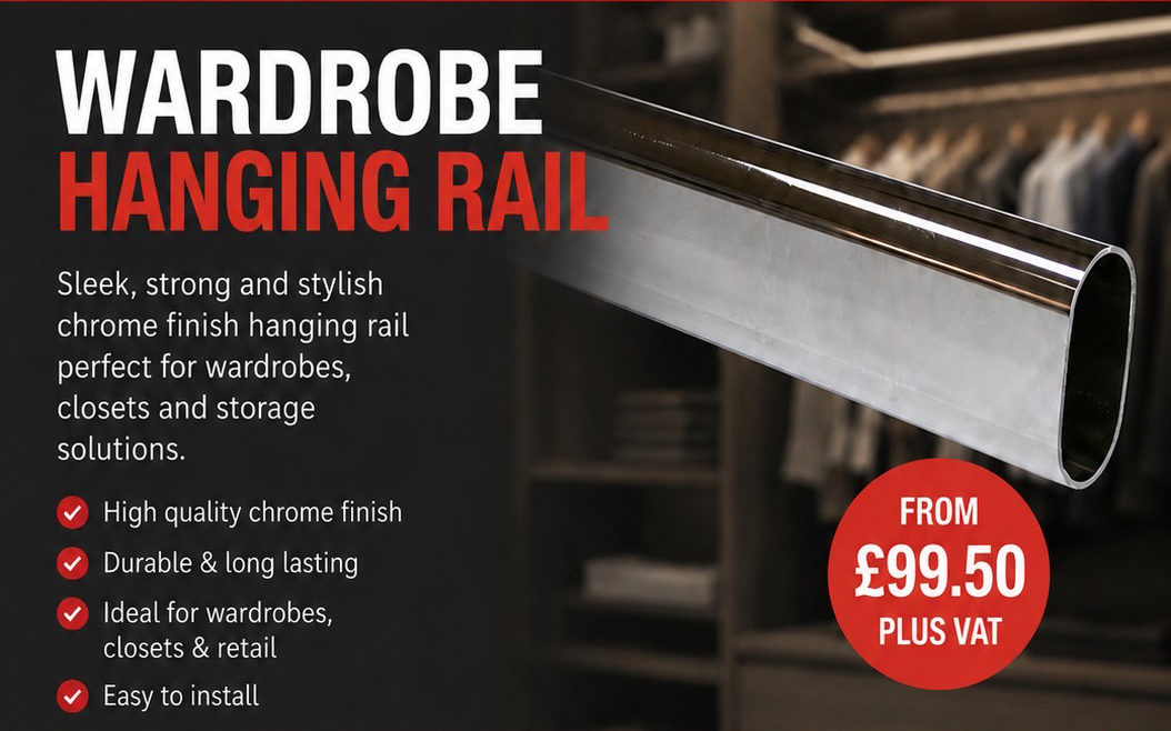 hanging rails at interior door systems