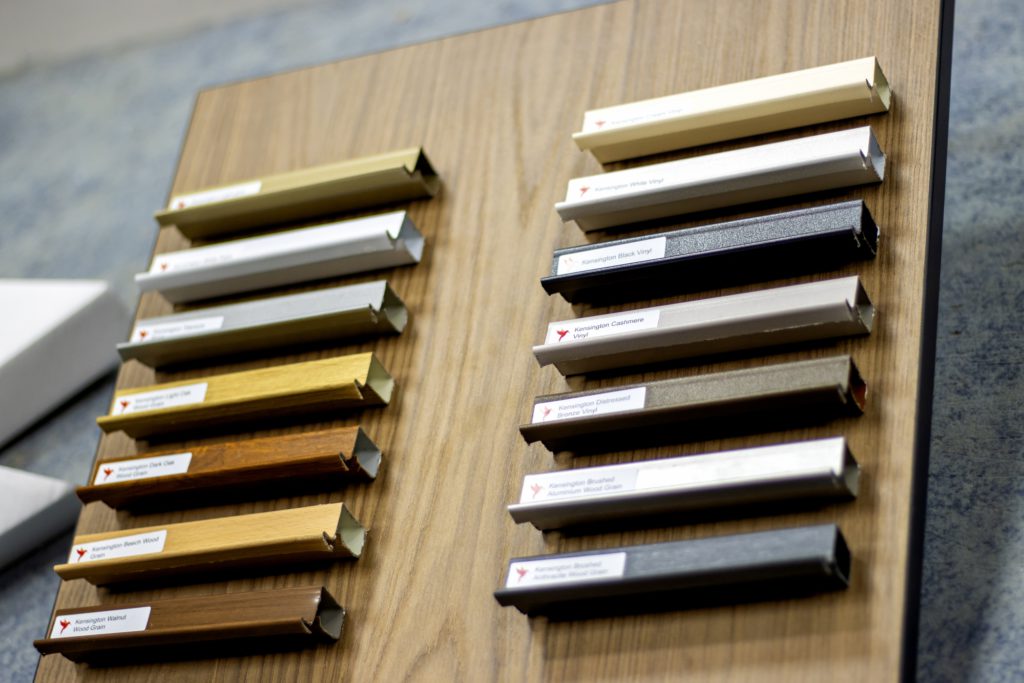 Sliding wardrobe door profile samples