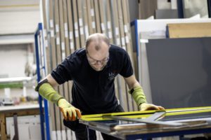 IDS Staff measuring sliding wardrobe doors